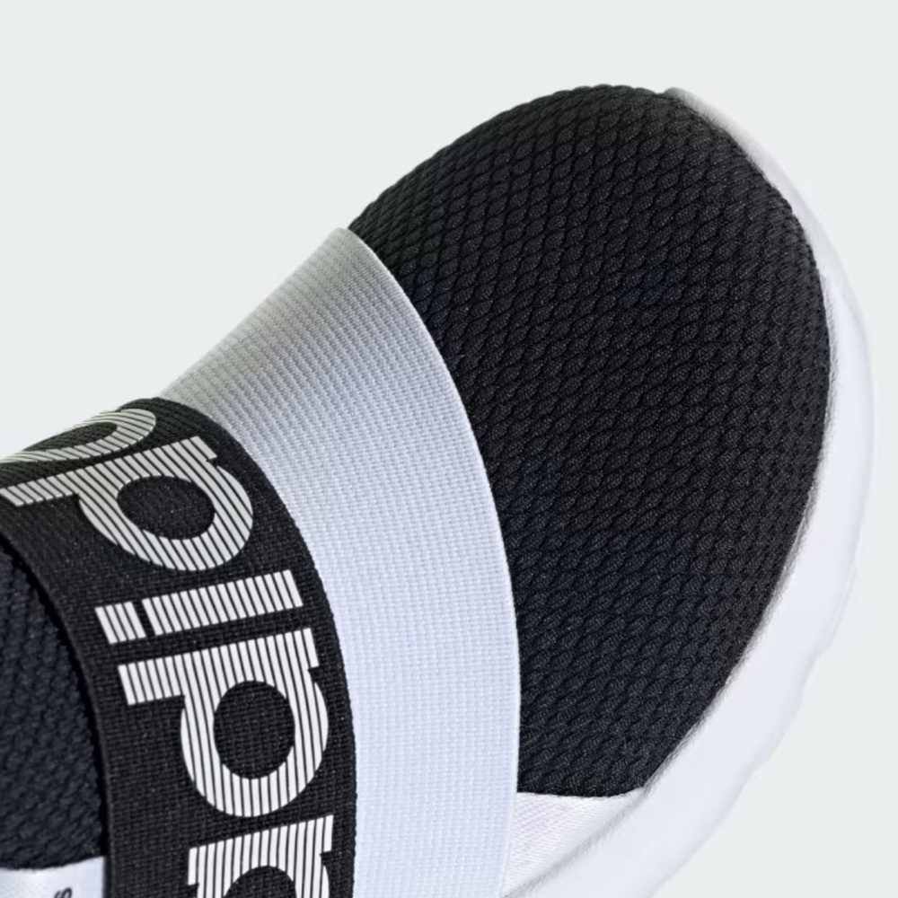 ADIDAS SLIP-ON SNEAKERS LITE RACER ADAPT 6.0 SHOES KIDS Sz 10.5 Black White NEW - Picture 2 of 10